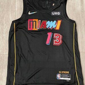 Bam Adebayo Nike Miami Heat Mashup Black Swingman Jersey